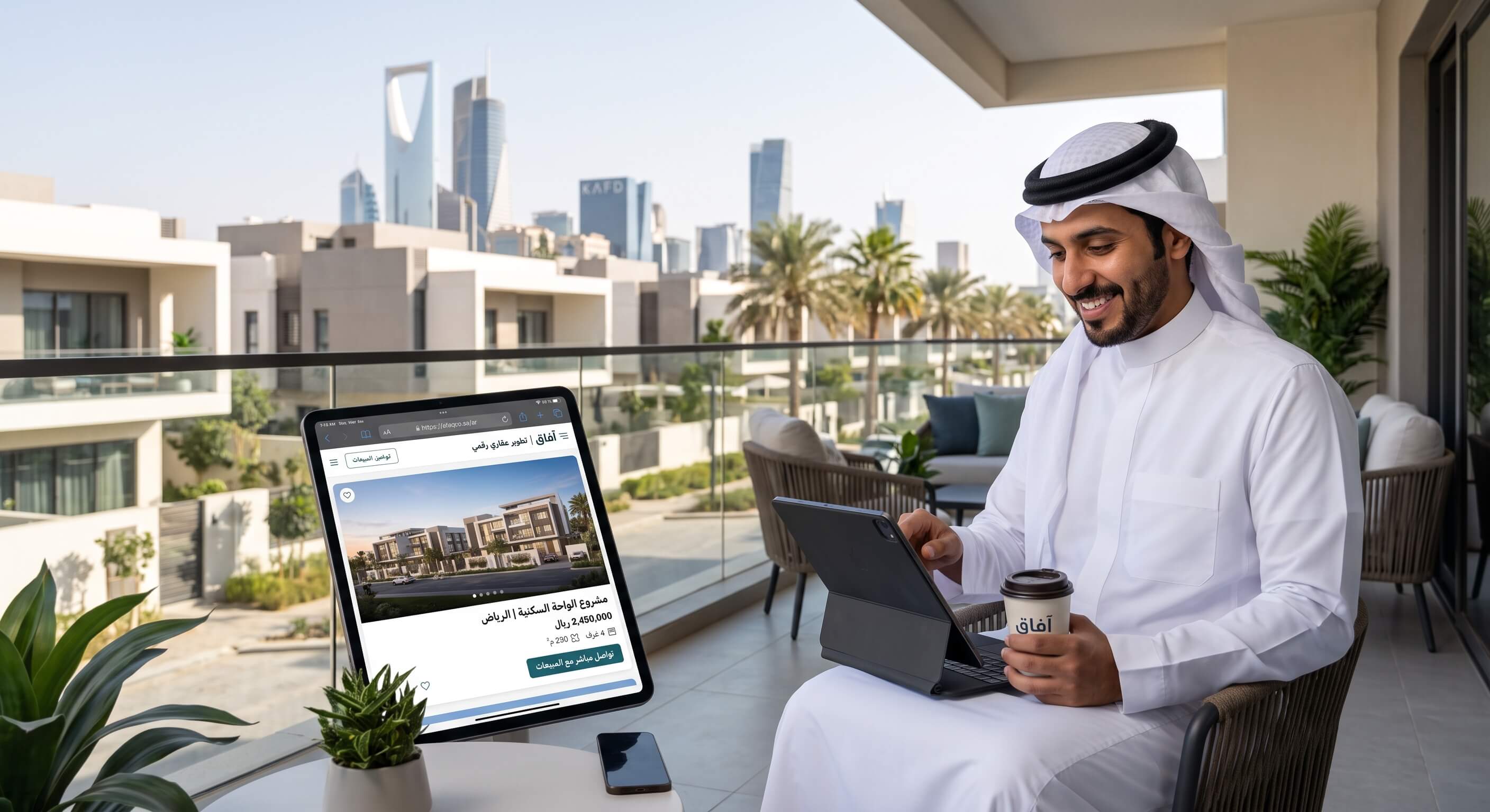 موقع آفاق للتطوير العقاري